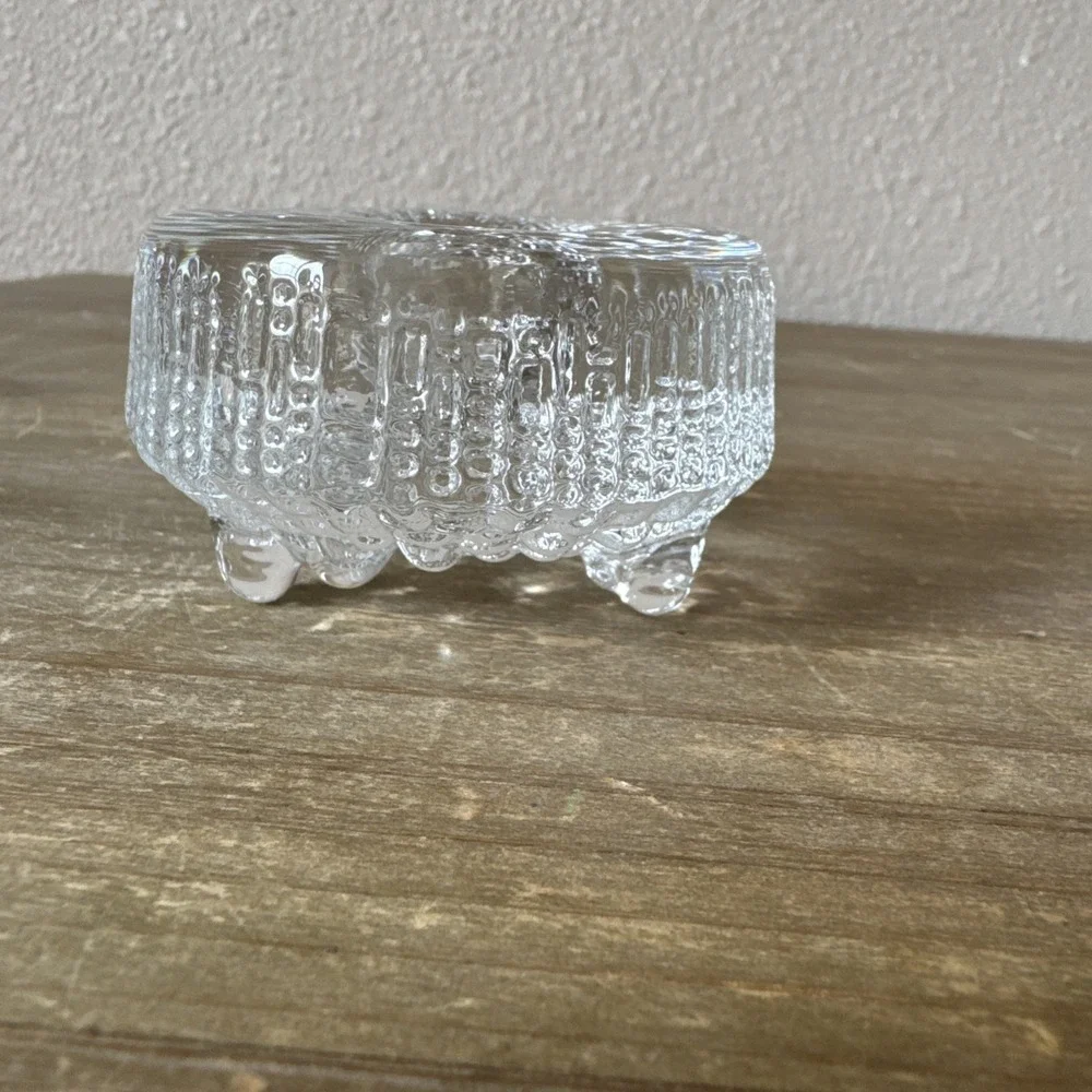 2 Vintage Iitala Finland Ultima Thule Glass Candle Holder Tapio Wirkkala MCM - Picture 2 of 7